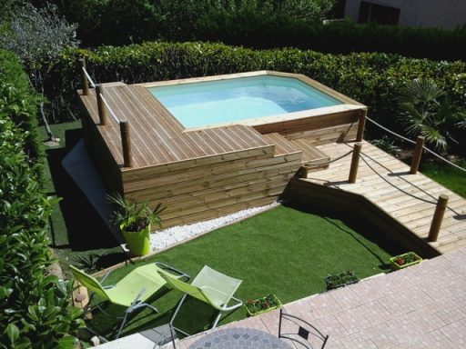 Aménagement pin classe 4 Aménagement bois autour d'une piscine