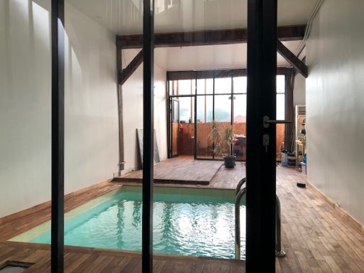 Terrasse intérieure en bois