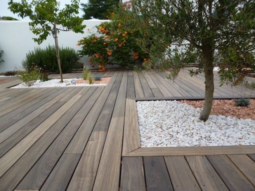 Terrasse padouk Aménagement terrasse bois exotique