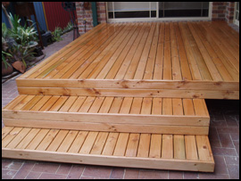 Terrasse en mélèze Terrasse en bois mélèze