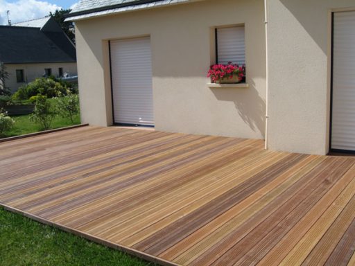 Terrasse rez de chaussé en ipé